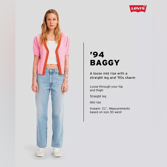 NWT Levi’s ‘94 Baggy Jeans - Picture 4 of 8